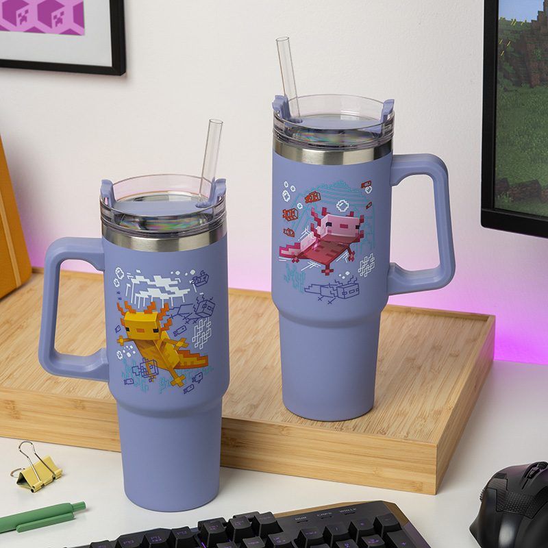 PALADONE Minecraft purple multiway XL potovalna skodelica