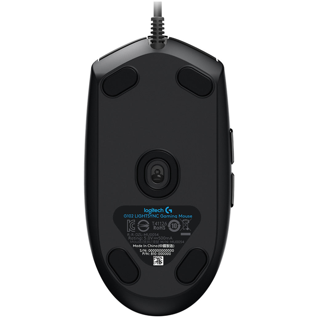 Gaming miška Žična Logitech G102 LightSync Nano, črna (910-005823)
