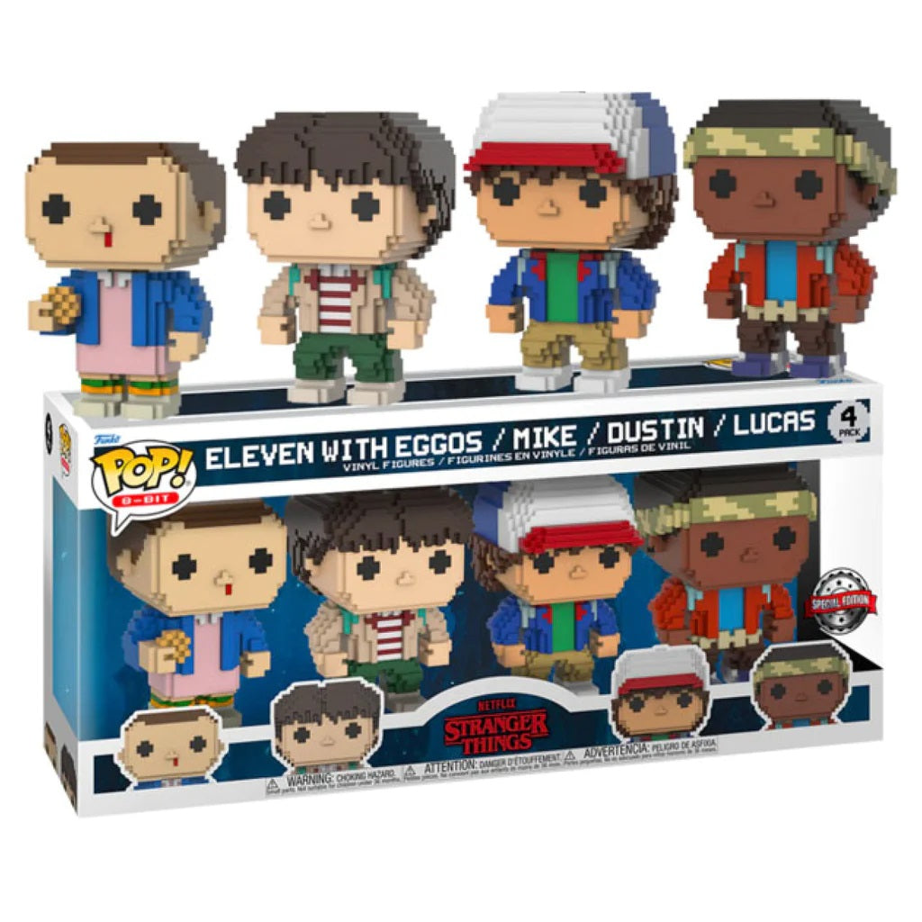FUNKO 8 BIT POP: STRANGER THINGS 4PK