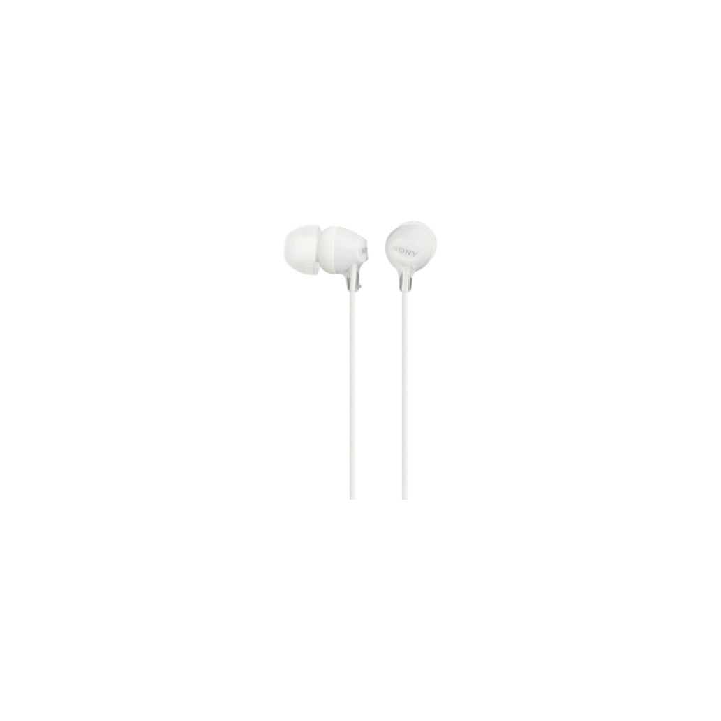 Slušalke Sony 3.5 z ušesnimi cepki MDREX15LPW - bele