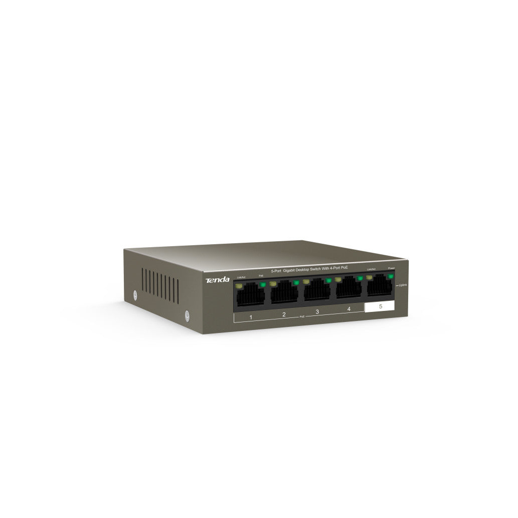 STIKALO 5-PORT Tenda 100/1000 PoE (TEG1105P-4-63W)