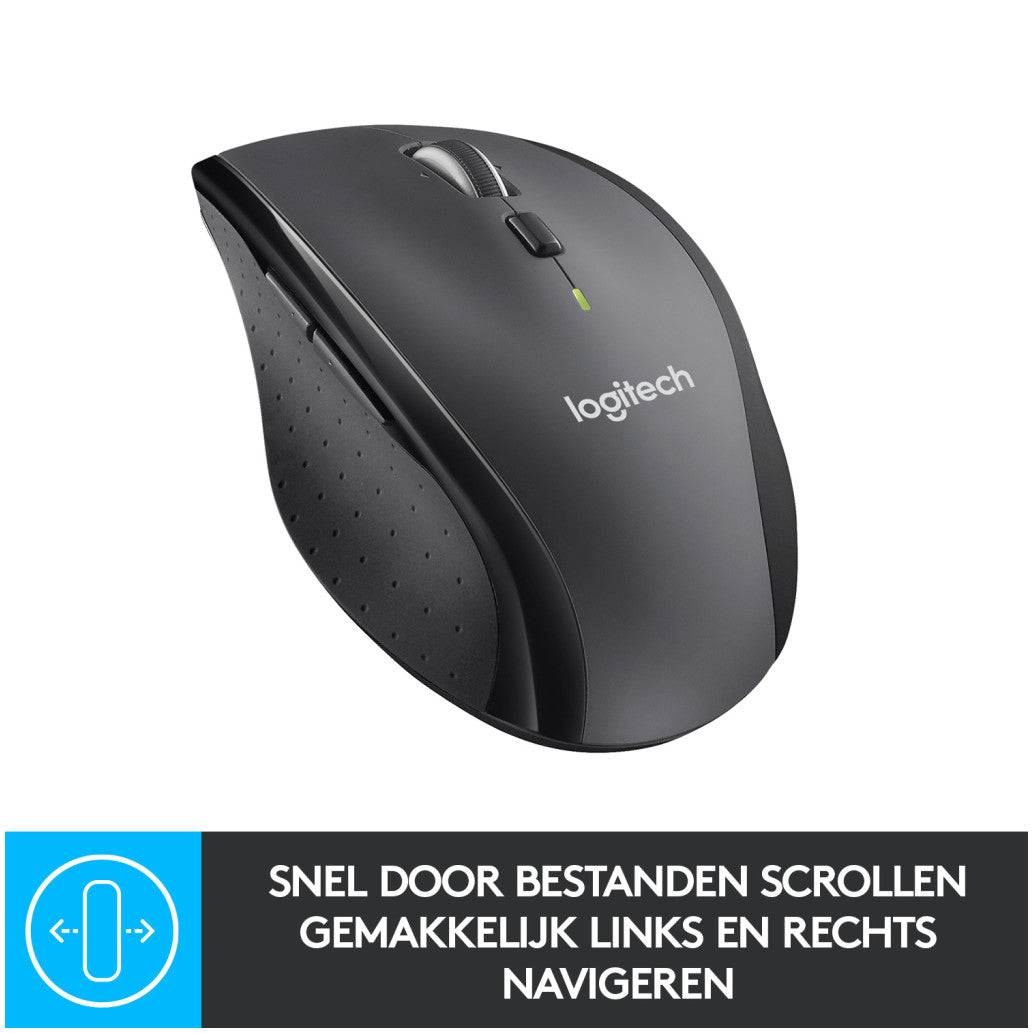 Miš brezžična ergonomska za desničarje Logitech M705 Marathon For Business 1000DPI nano temno siva (910-006034)