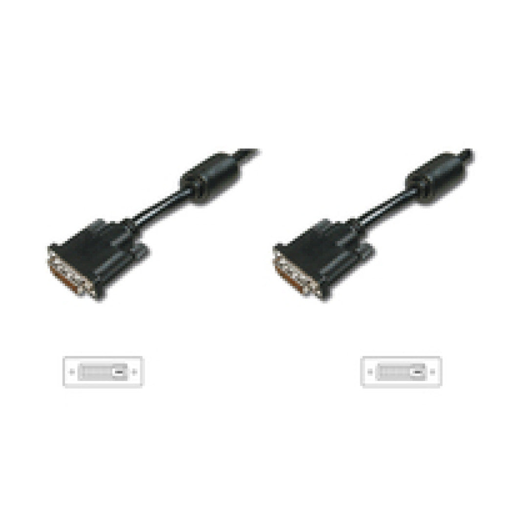 Kabel DVI-D(m)=>DVI-D(24+1)(m) 5,00m črn Digitus (AK-320101-050-S)
