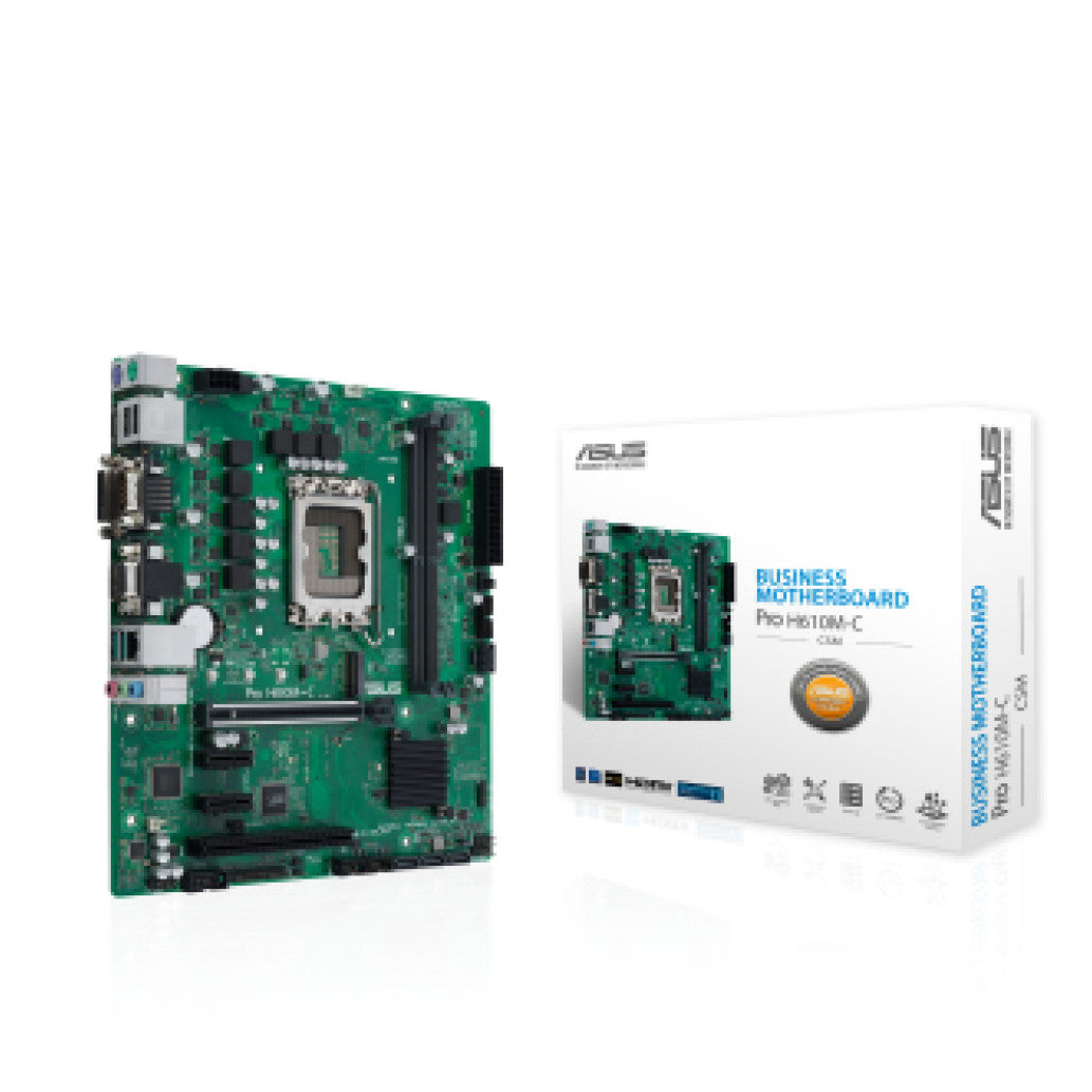 Osnovna plošča 1700 ASUS PRO H610M-C-CSM DDR5 PCI 32bit COM VGA DVI-D HDMI DisplayPort (90MB1AT0-M0EAYC)
