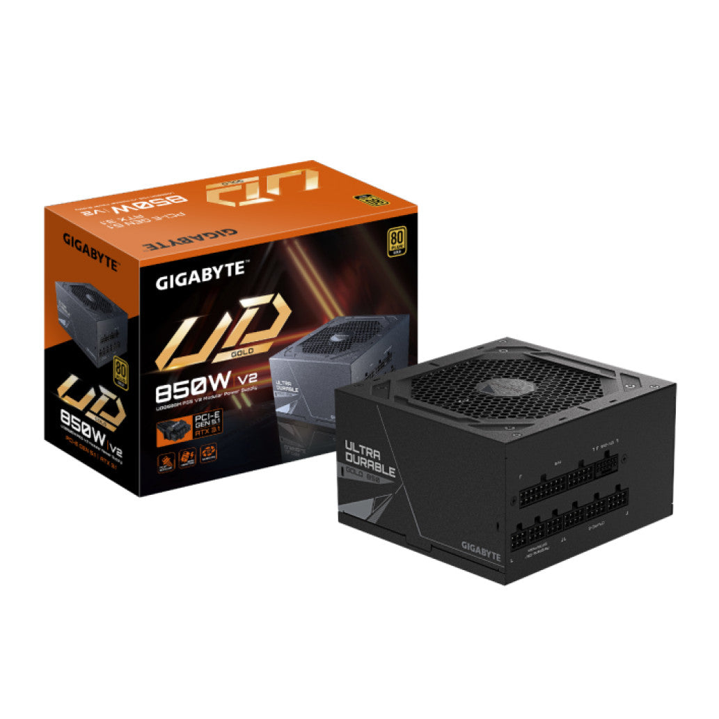 Napajalnik - 850W GigaByte UD850GM PG2 V2 80Plus Gold 90% ATX 12V V3.1 Modular 120mm črna (GP-UD850GM PG5 V2)