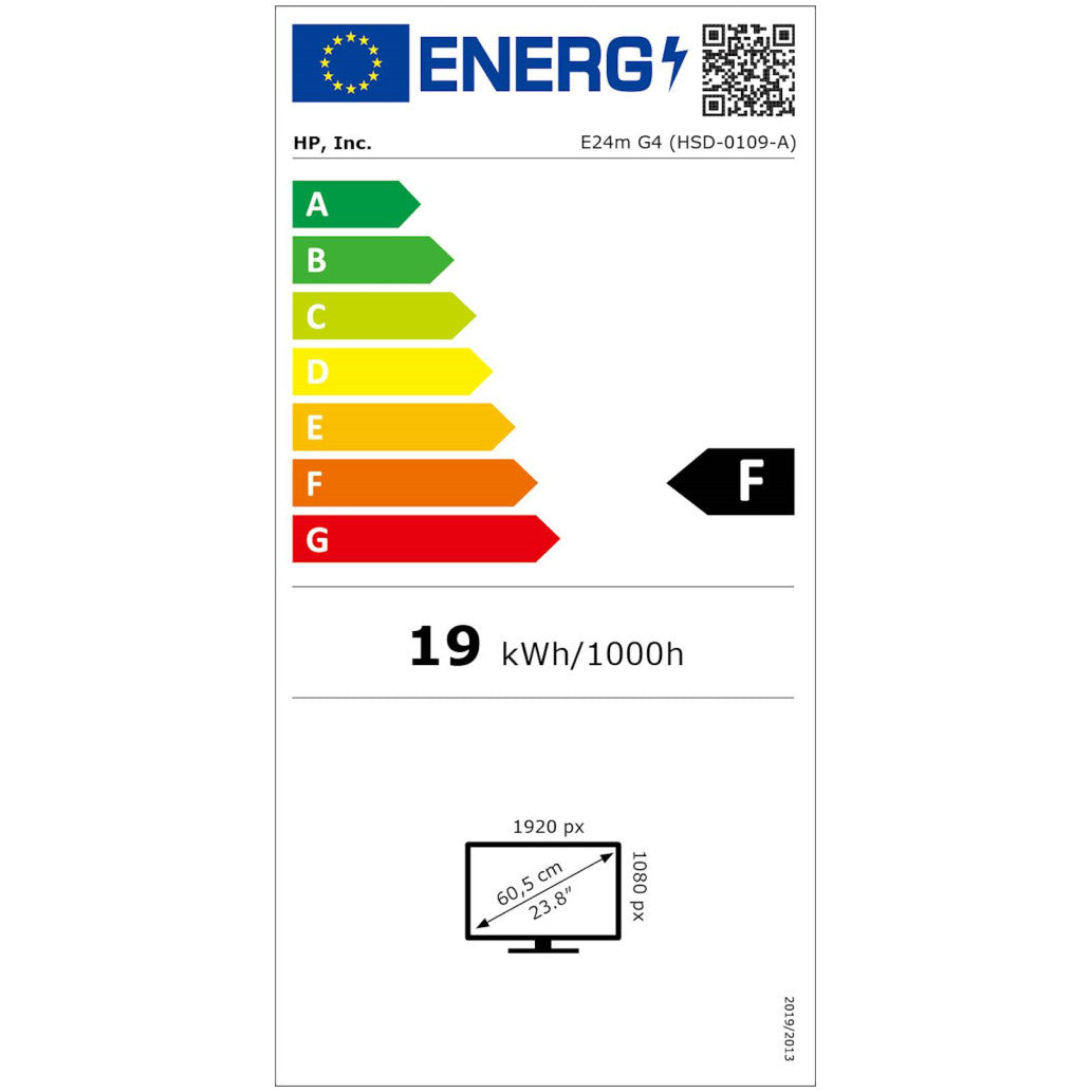 Monitor HP 60,5 cm (23,8") E24m G4 1920x1080 konferenca 75Hz IPS 5ms HDMI DisplayPort USB-C 65W DP-Out 4xUSB3.2 Pivot Kamera IR Zvočniki 2x5W 3H sRGB99% RJ45 6500K
