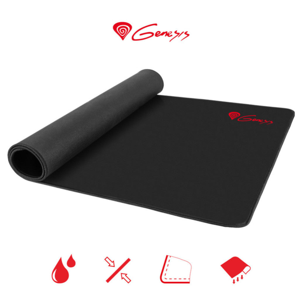 Podloga za miško Genesis Carbon 500 Maxi Logo vodoodporna zaščiteni robovi 900x450mm