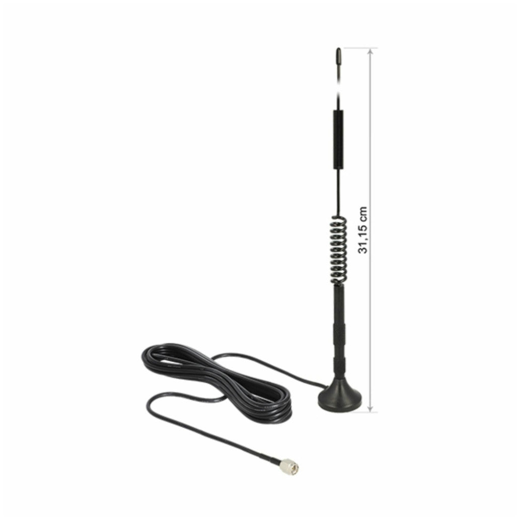 Antena omni LTE/GSM/UMTS/WLAN magnetna s kablom 3m Delock (12417)