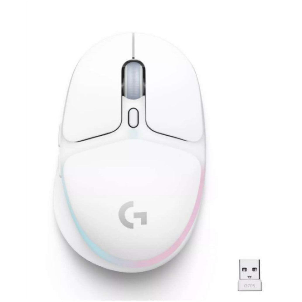 Miš Logitech Gaming Brezžična G705 Lightsync RGB Bluetooth/Lightspeed (910-006367)