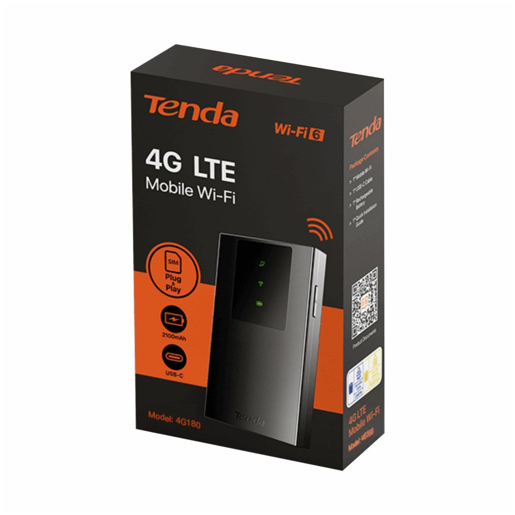 Usmerjevalnik brezžični Tenda WiFi6E 802.11ax 286Mbit/s 4G 2x notranja antena (4G180 V4.0)