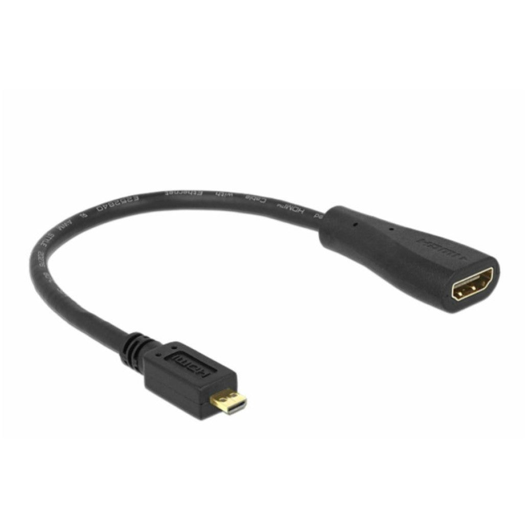 Adapter HDMI (ž) => microHDMI (m) 23cm Delock (65391)