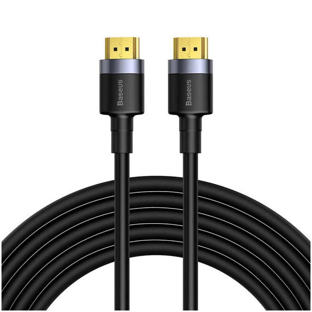 Kabel HDMI(m)=>HDMI(m) v2.0 5,00m 4K/60Hz pozlačeni kontakti črn Baseus Cafule (CADKLF-H01)