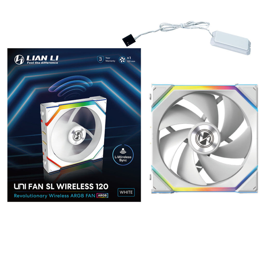 Ventilator Lian-Li UNI FAN SL Wireless 120mm bela ARGB