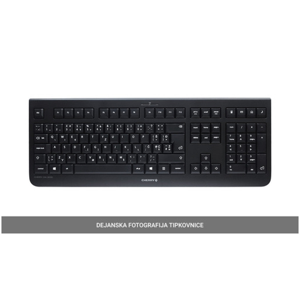 Tipkovnica brezžična Cherry KW 3000 SLO | SLO gravura črna (JK-3000GB-2)
