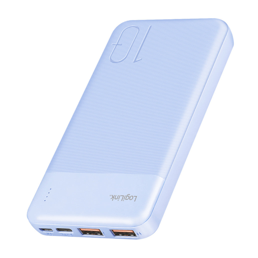 Prenosna baterija Logilink 10.000mAh 22,5W PD 1x USB-C 2x USB-A modra (PA0419BL)