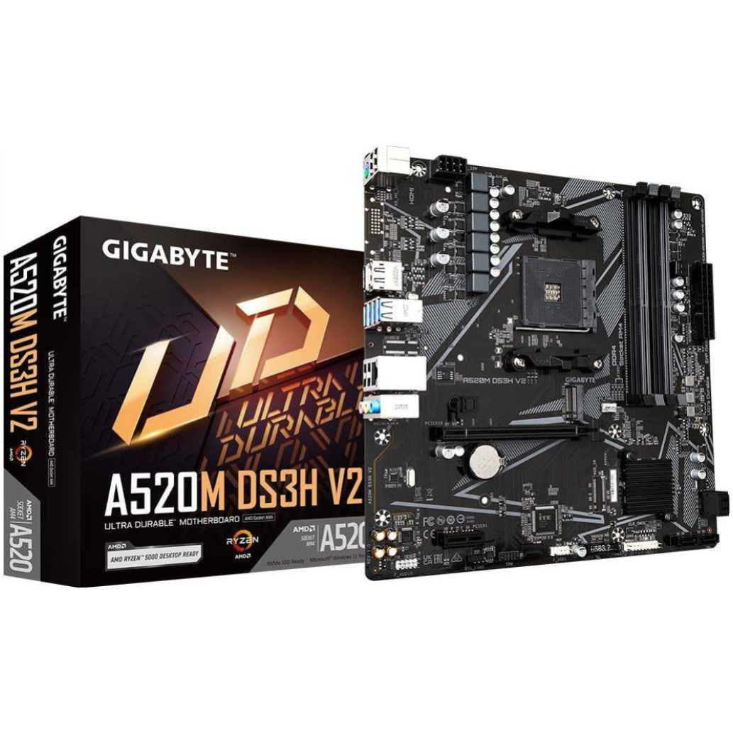 Osnovna plošča AM4 GigaByte A520M DS3H V2 microATX 1xHDMI 1xDisplayPort