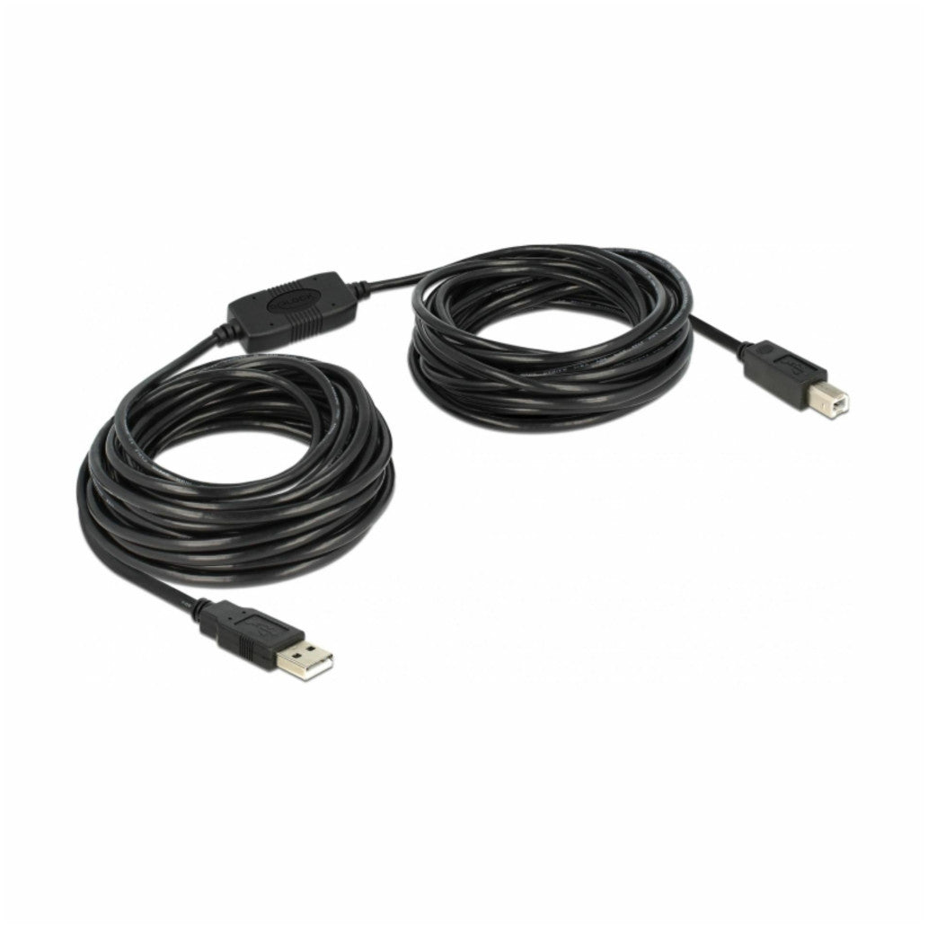 Kabel USB-A (m) => USB-B (m) 11,00m z ojačevalcem Delock (82915)