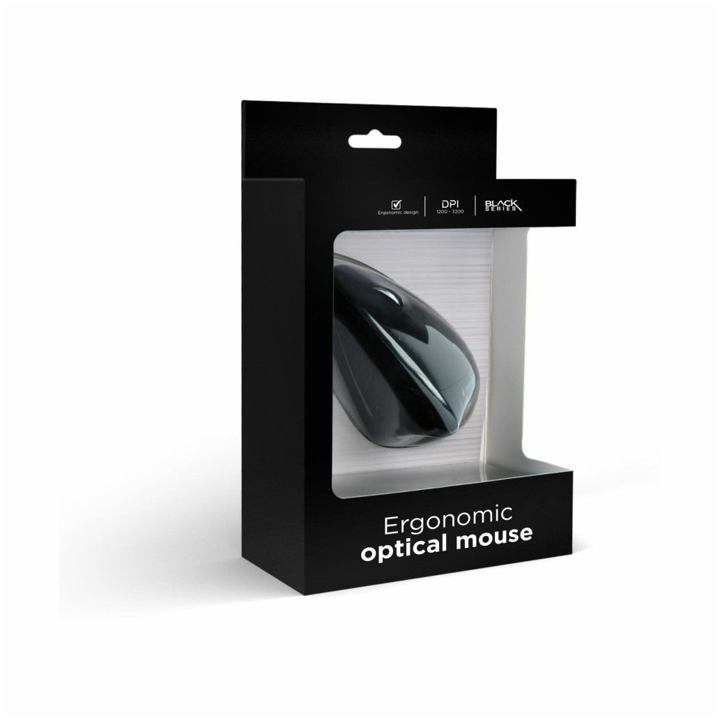 Miš Gembird USB MUS-ERGO-01 črna 3200DPI (MUS-ERGO-01)