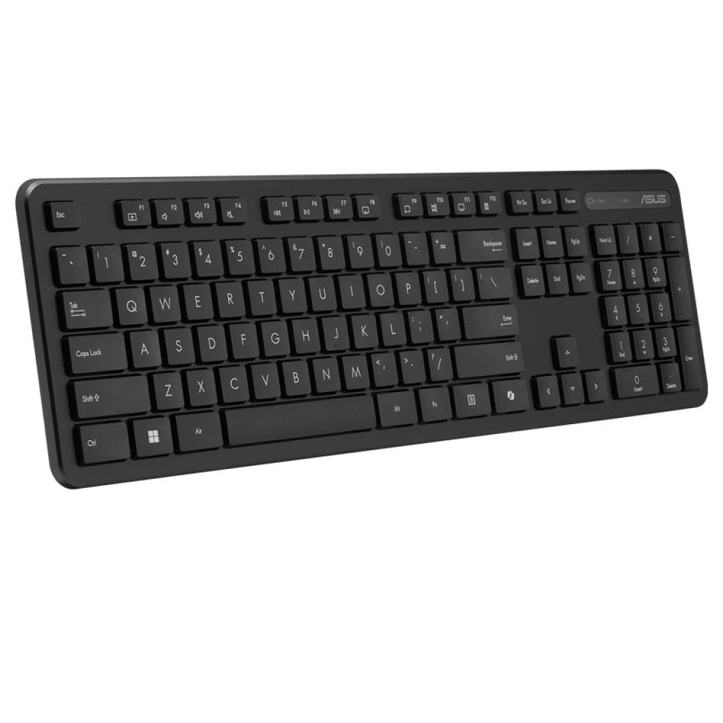 Tipkovnica in miš Asus brezžična poslovna CW100 SLO črna (90XB0700-BKM1A0)