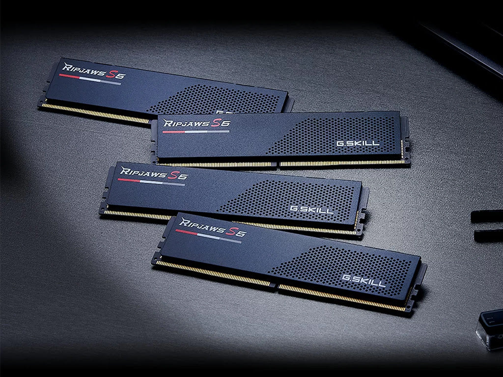 RAM DDR5 32GB Kit (2x 16GB) PC5-48000 6000MT/s CL32 1.35V, G.SKILL Ripjaws S5, Intel XMP