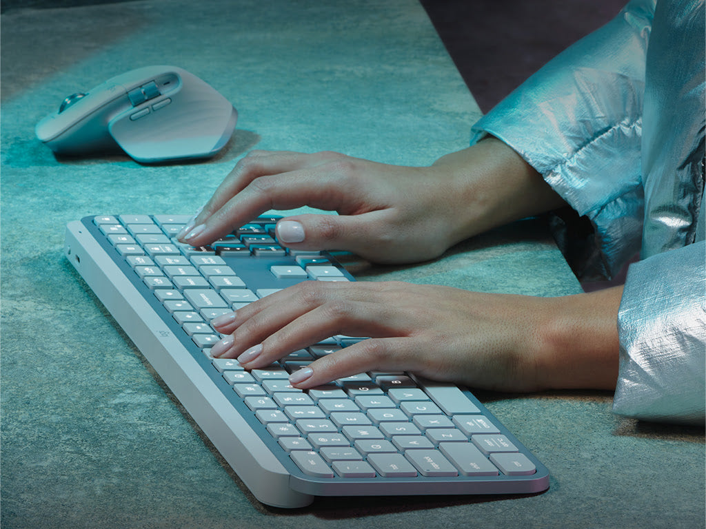 Tipkovnica Logitech MX Keys S, siva, SLO g.
