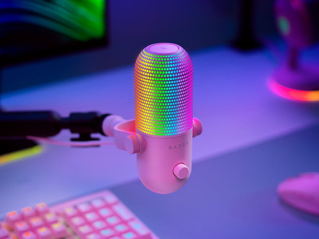Mikrofon Razer Seiren V3 Chroma, roza