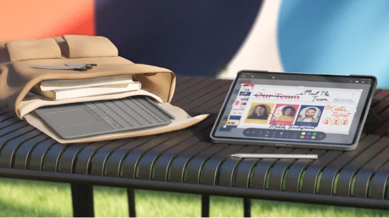 Ovitek s tipkovnico Logitech Combo Touch za iPad Air 13", M2, M3, M4, siv, Slo g.
