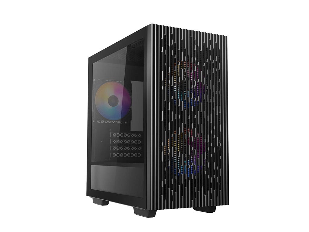 Računalniško ohišje DeepCool MATREXX 40 3FS, Micro-ATX, kaljeno steklo, črno
