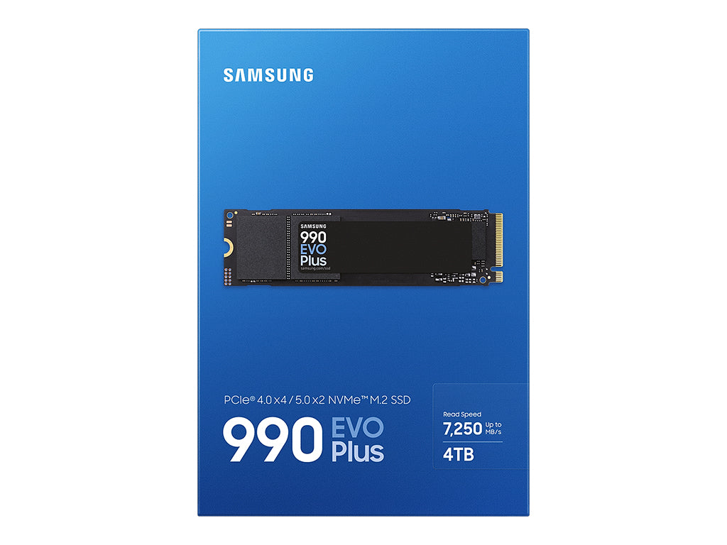 SSD 4TB M.2 80mm PCI-e 5.0 x2 NVMe, V-NAND, Samsung 990 EVO Plus (MZ-V9S4T0BW)