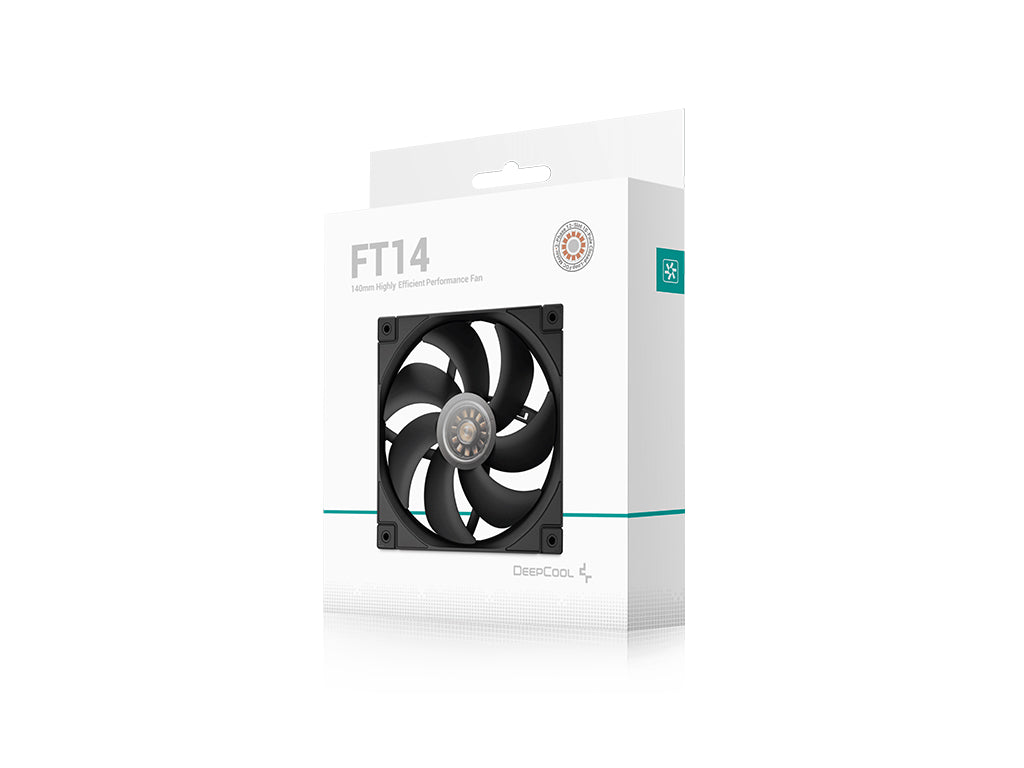 Ventilator za ohišje DeepCool FT14 PWM 140mm, črn