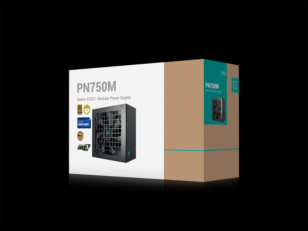 Napajalnik ATX Gamer Storm by DeepCool PN750M, 750W, Modularni, 12VHPWR, 80 PLUS Gold, črn