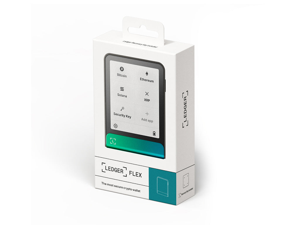 Ledger Flex z Recovery Key, denarnica za Bitcoin in druge kriptovalute, Oxidate Green