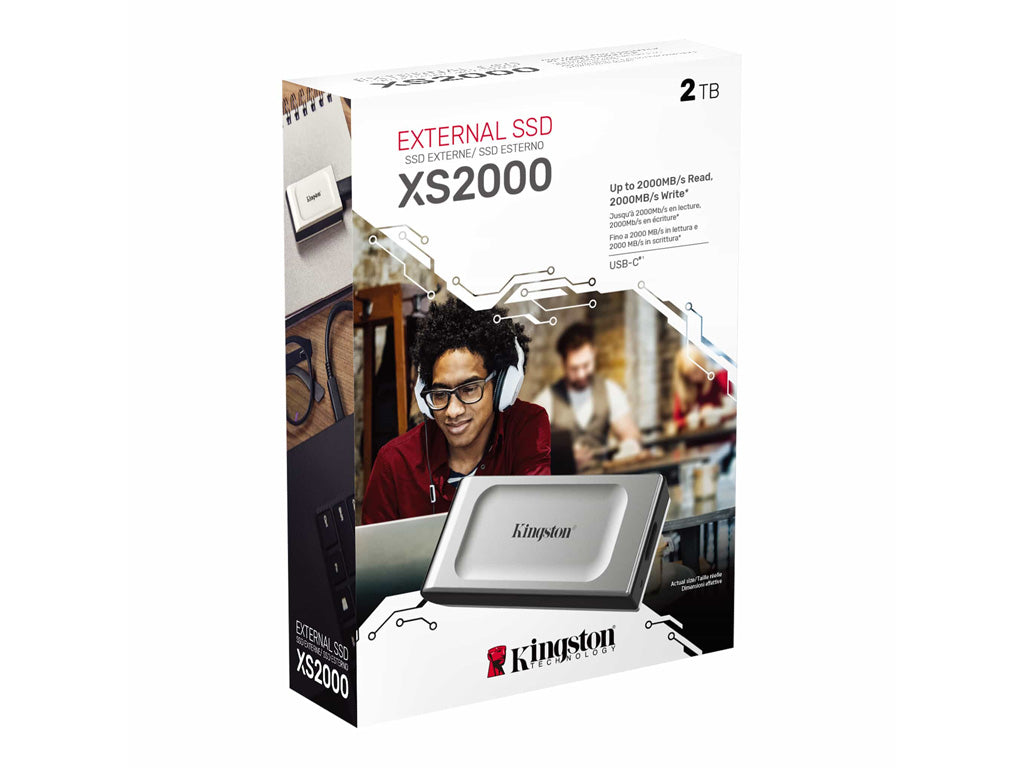 Zunanji SSD 2TB Type-C USB 3.2 Gen2x2 NVMe, IP55, Kingston XS2000 (SXS2000/2000G)