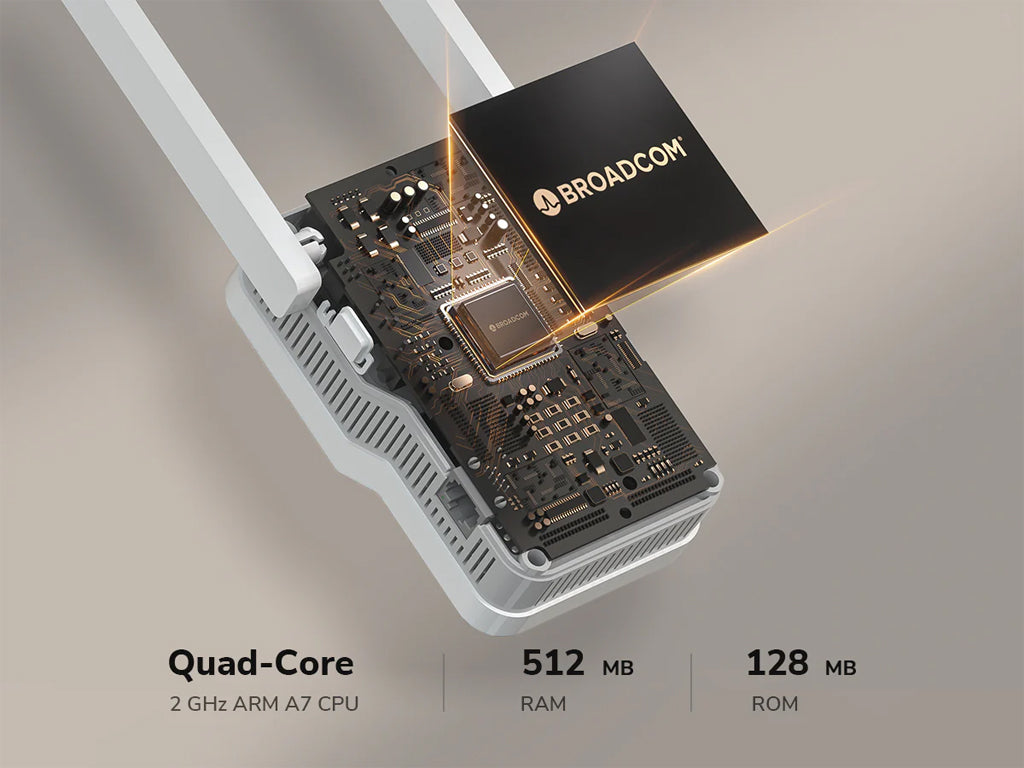 Ojačevalec Wi-Fi Repeater CUDY RE3600, BE3600 WiFi 7 Mesh