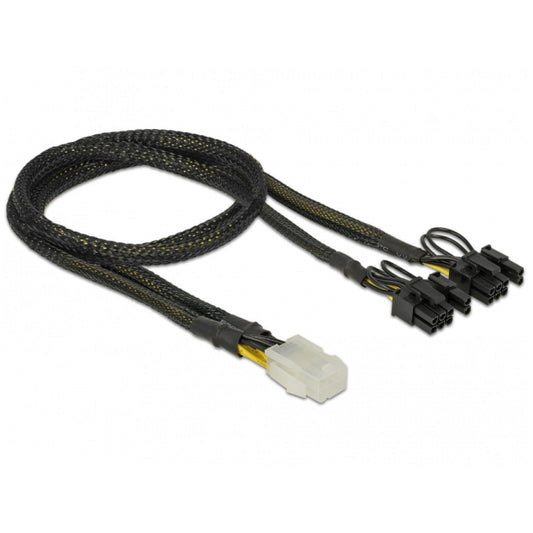Adapter DC 6pin na 2x 8pin za grafične kartice PCI-express 0,3m Delock