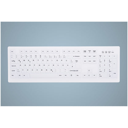 Tipkovnica brezžična Cherry AK-C8100 DE | bela (AK-C8100F-FUS-W/GE)
