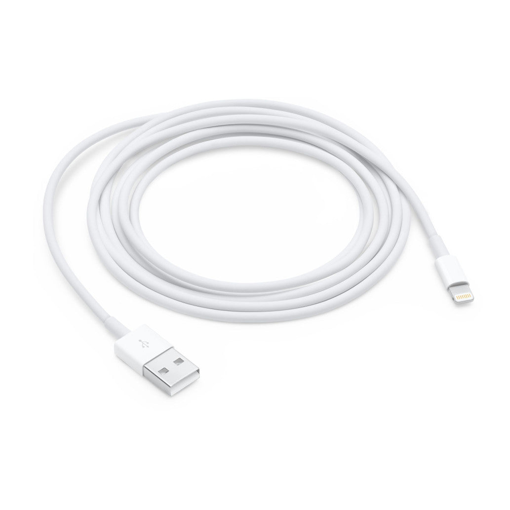 Kabel USB-A => Apple Lightning 2,00m bel - original Apple (retail pakiranje) MD819ZM