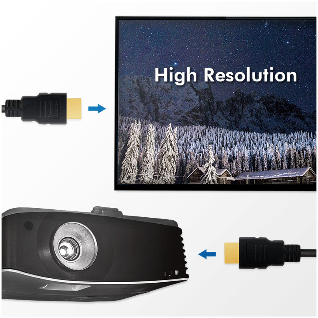 Kabel HDMI(m)=>HDMI(m) v2.1 5,00m 8K/60Hz 4K/120Hz pozlačeni kontakti črn LogiLink (CH0080)
