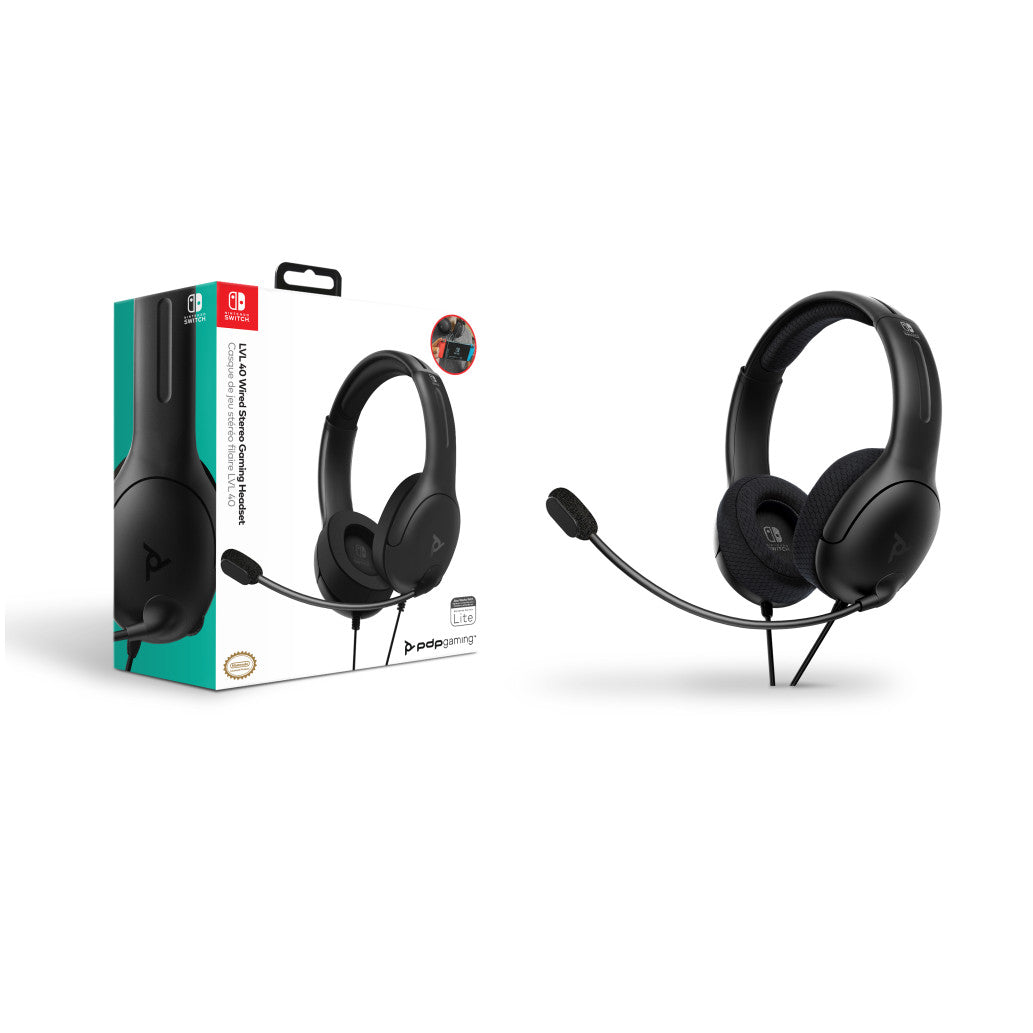 Slušalke PDP LVL40 Chat Nintendo Switch z mikrofonom (6340)