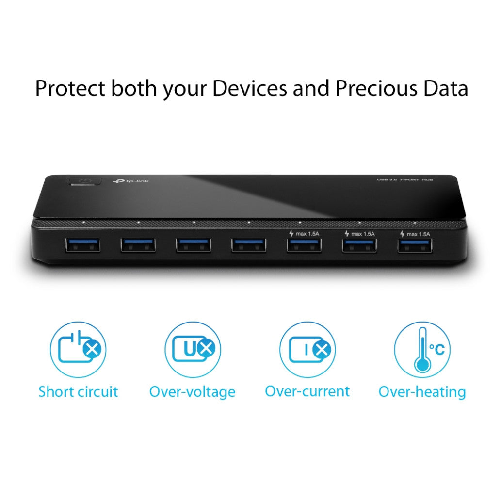 HUB USB 3.0 7portni TP-LINK UH700 zunanji  z napajanjem