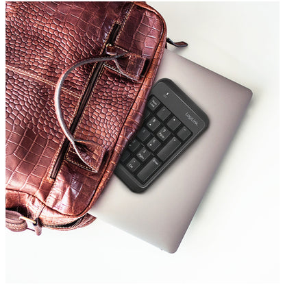 Tipkovnica LogiLink numerična, 17 gumbov brezžična Bluetooth V5.1 črna (ID0201)