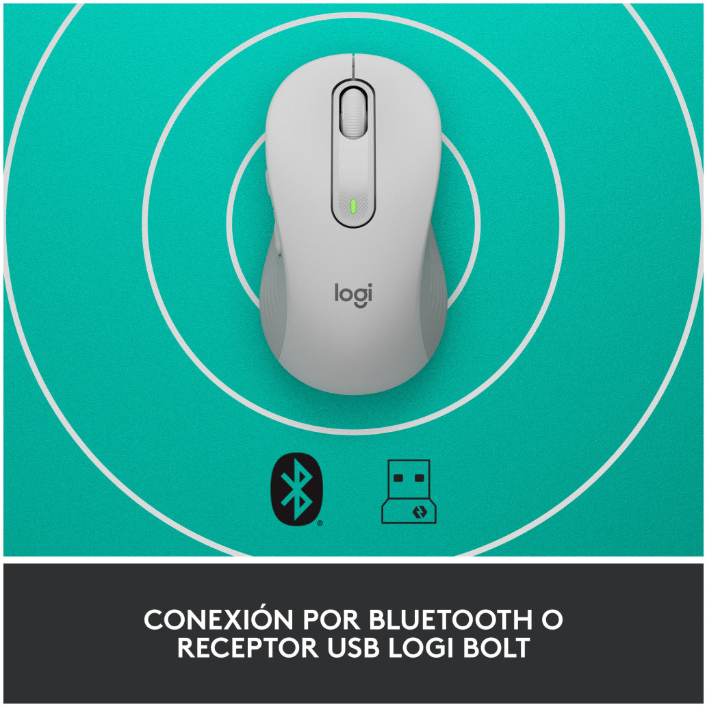 Miš brezžična + Bluetooth Logitech M650 2000DPI Signature bela (910-006255)