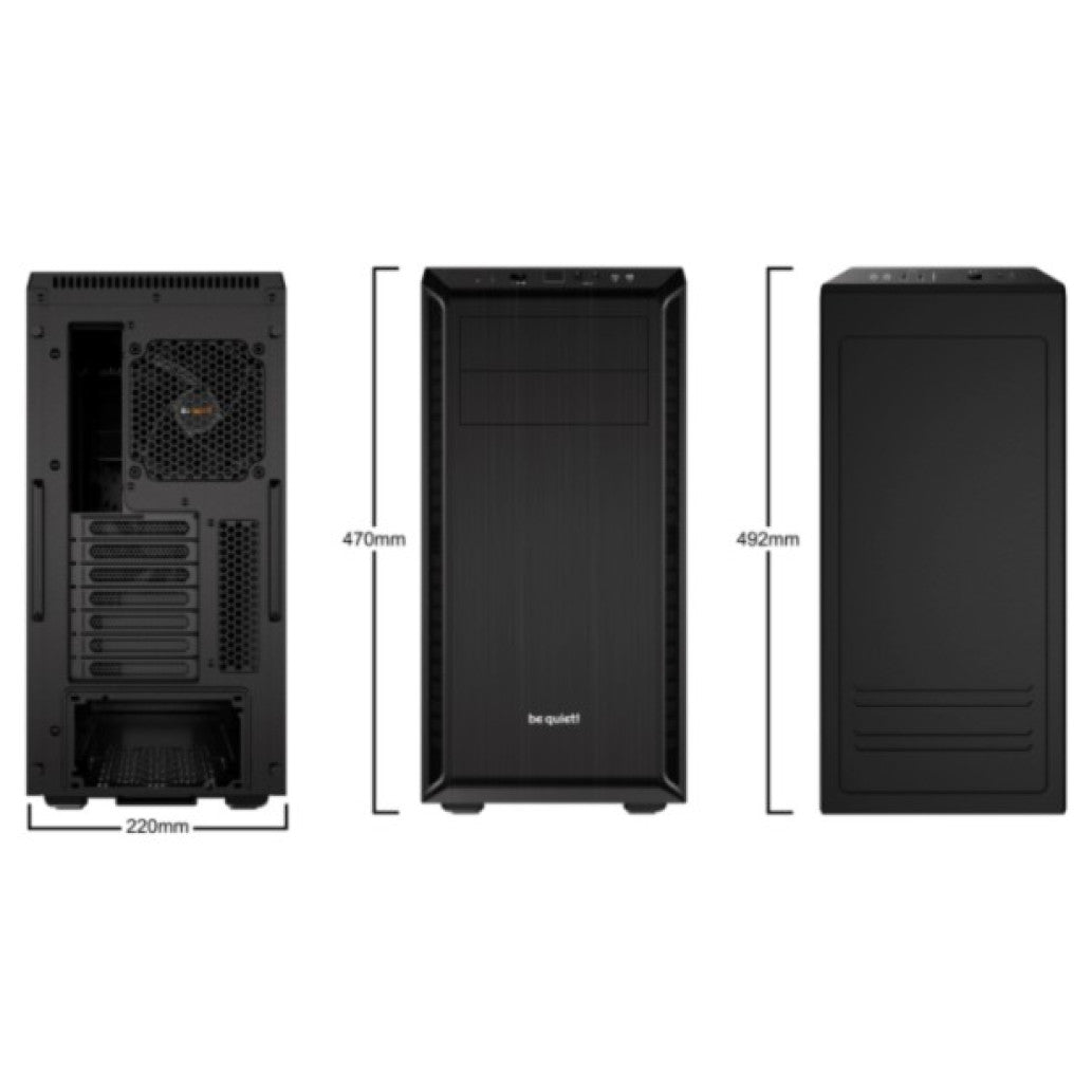 Ohišje Bequiet Pure Base 600 (BG021) MidiATX - črna