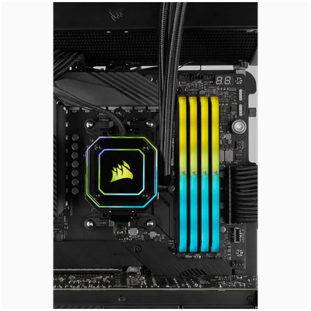 DDR4 32GB 3200MHz CL16 KIT (2x16GB) Corsair RGB Vengeance XMP2.0 1,35V Gaming črna (CMG32GX4M2E3200C16)