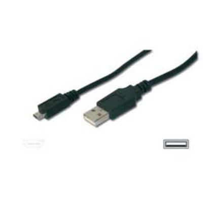 Kabel USB A => micro USB 1,80m (za mobitele) Digitus (AK-300110-030-S)
