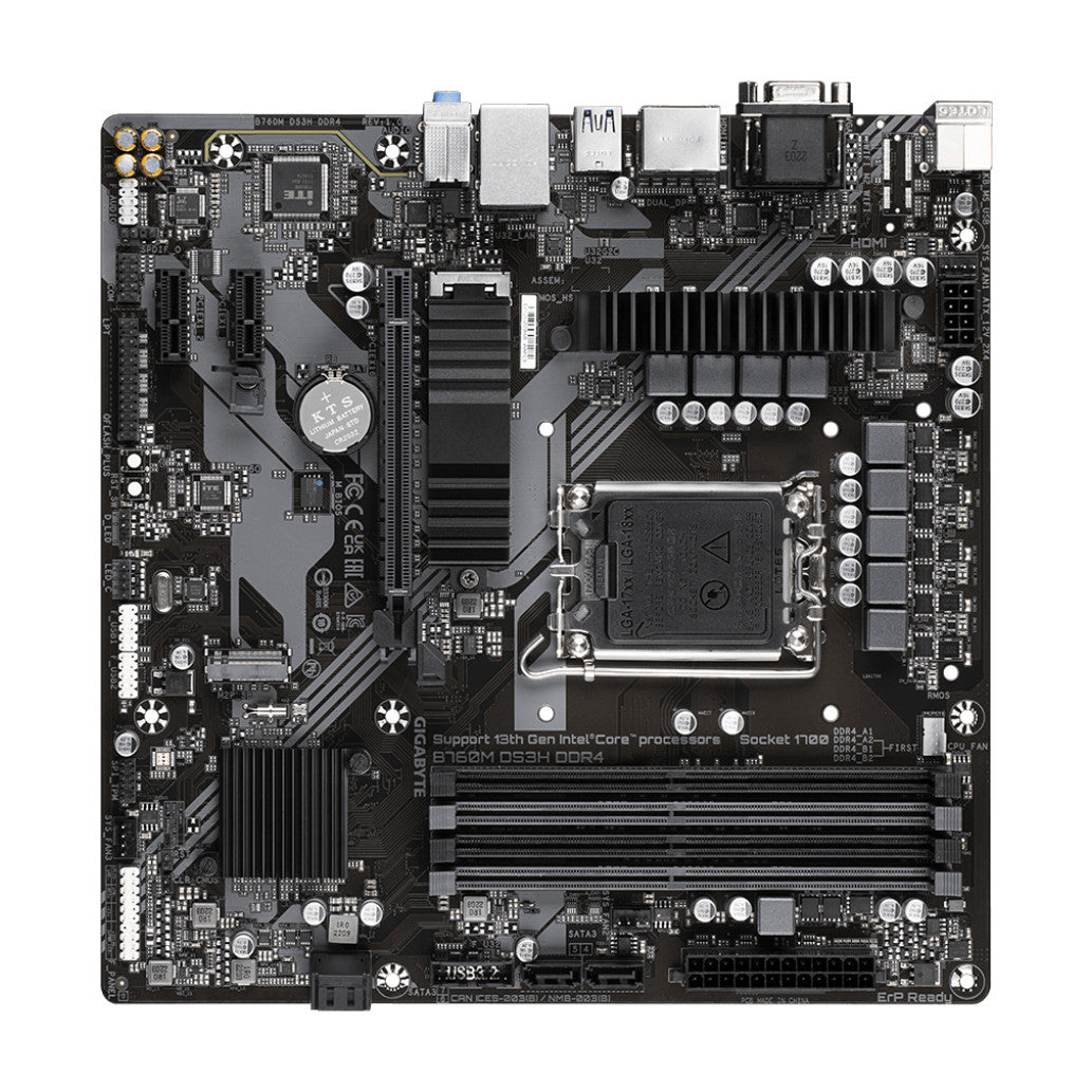 Osnovna plošča 1700 Gigabyte B760M DS3H microATX DDR4 2,5Gb LAN 2xM.2 HDMI VGA 2xDP