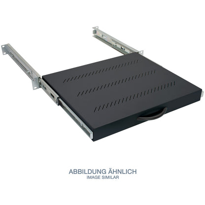 Polica 48cm Triton izvlečna 350mm - 30kg črna