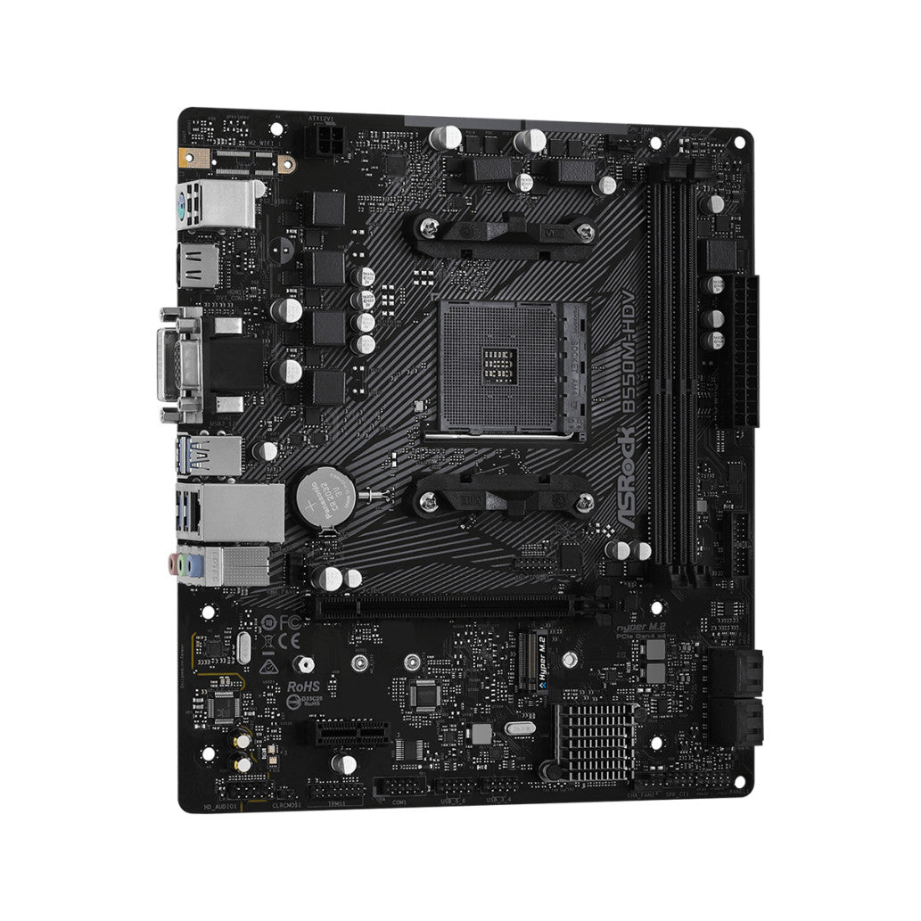 Osnovna plošča AM4 Asrock B550M-HDV microATX VGA DVI HDMI