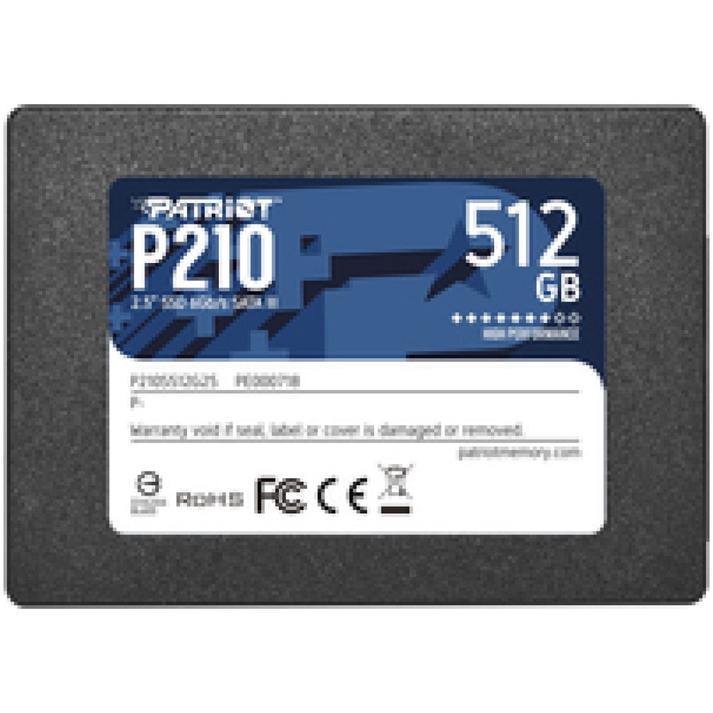 Disk SSD 6,4cm (2,5") SATA3 512GB Patriot P210 2,5" 520/430MB/s (P210S512G25)
