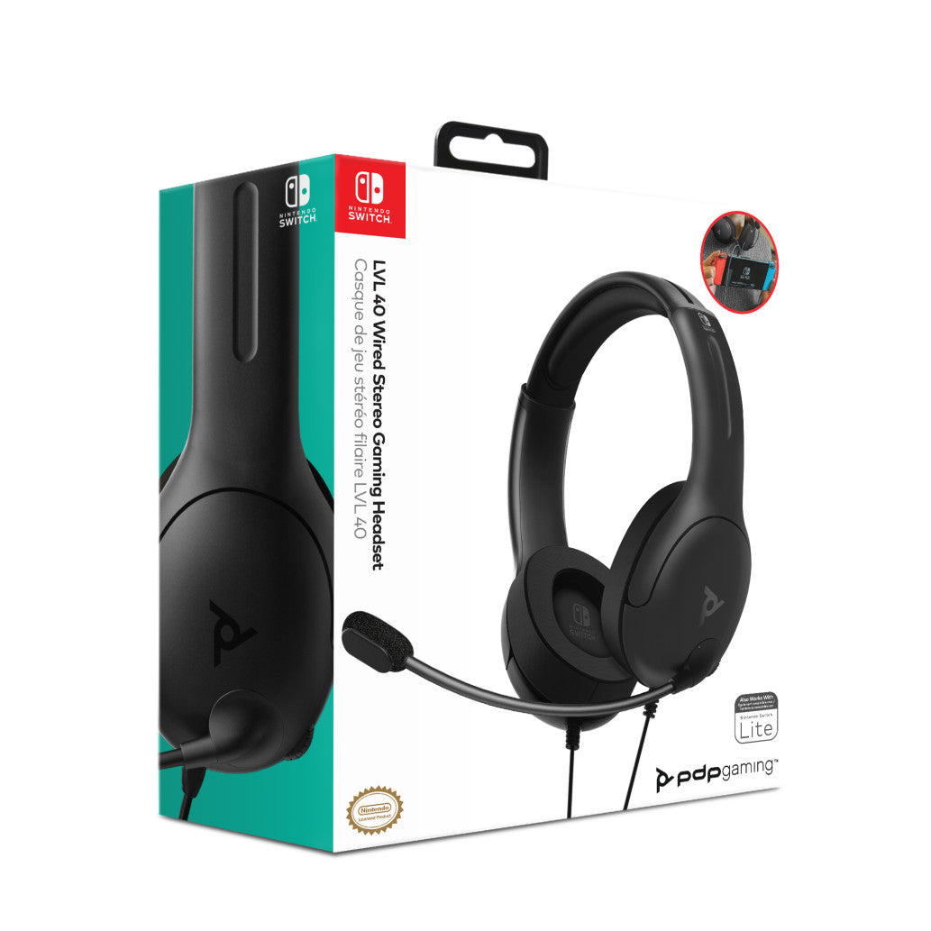 Slušalke PDP LVL40 Chat Nintendo Switch z mikrofonom (6340)